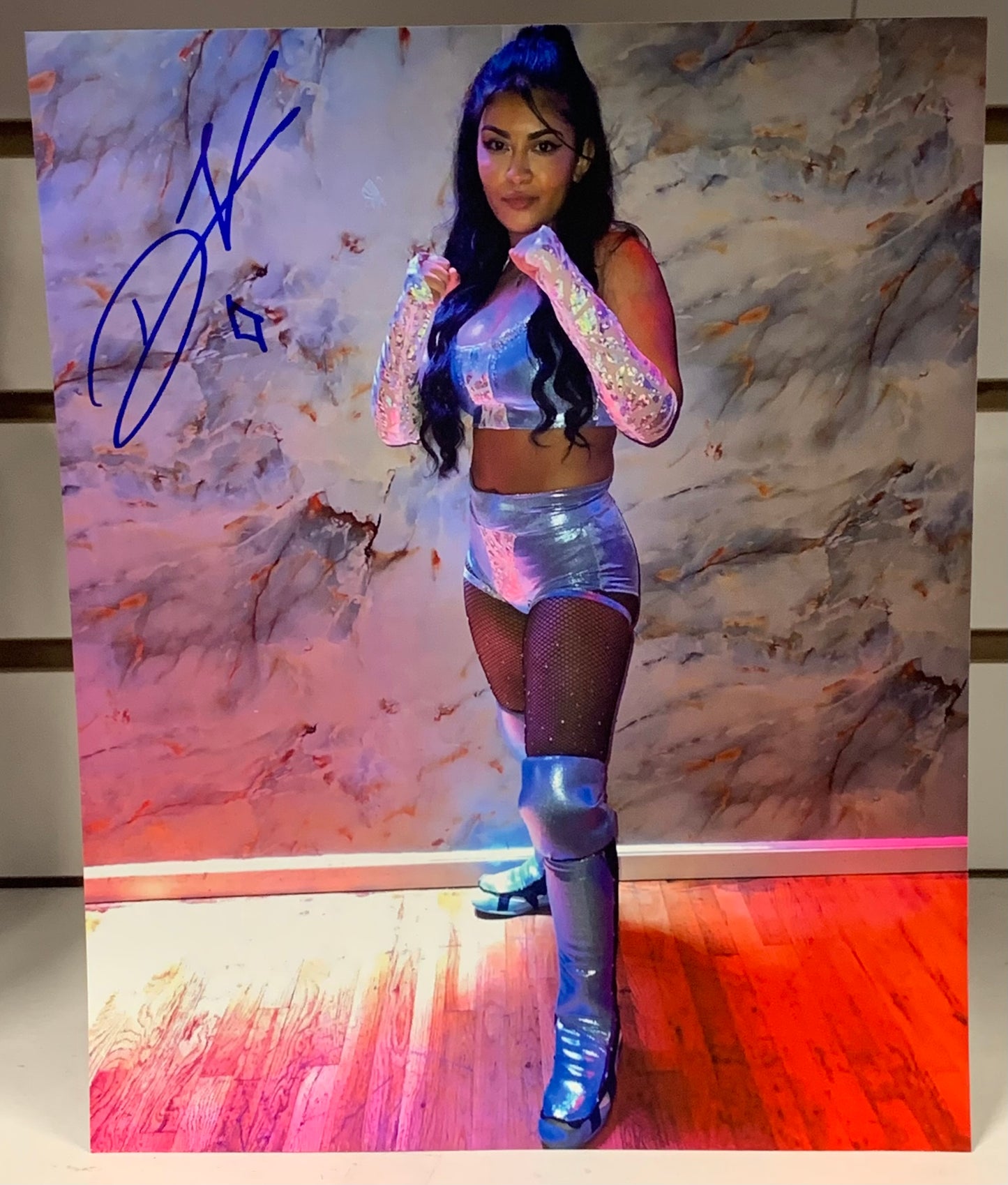 Diamond Virago Signed Color Photo HOG (Comes w/COA)