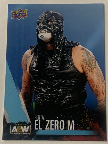 Penta El Zero M 2021 AEW UD Upper Deck Blue Parallel Card!!!