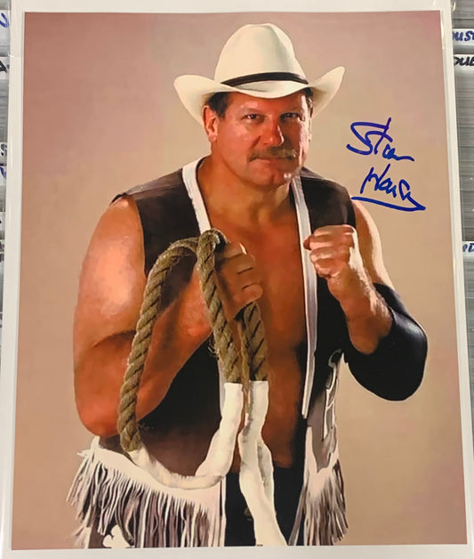 Stan Hansen Signed 8x10 Color Photo WWE HOF (Comes w/COA)