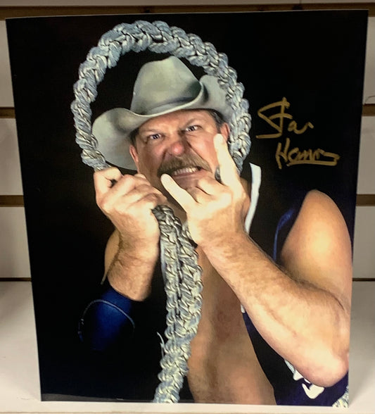 Stan Hansen Signed 8x10 Color Photo WWE HOF (Comes w/COA)