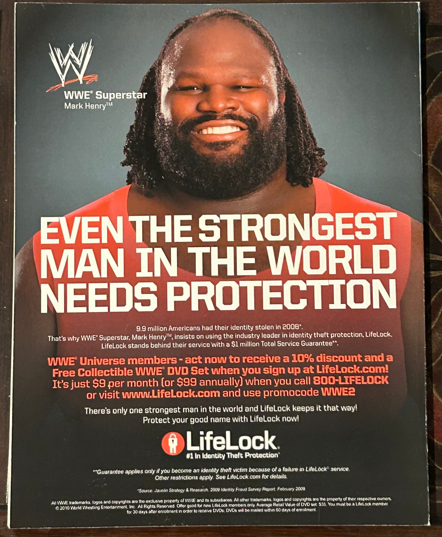 * WWE Magazine Feb 2010 (Comes with 4 Exclusive Black & White Collectible Photos)