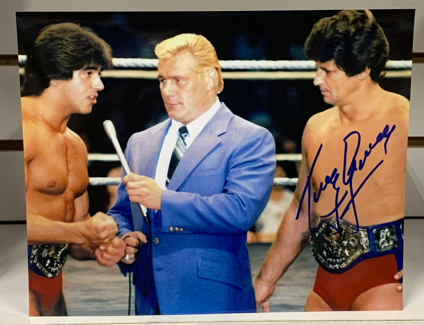 Tony Garea Signed 8x10 Color Photo WWE