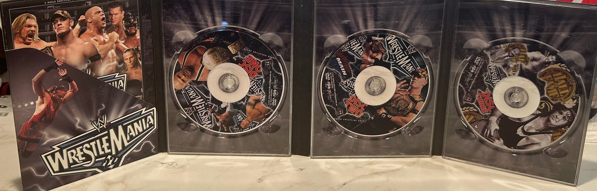 + WWE DVD “Wrestlemania 22” (3-Disc Set includes Hall of Fame Ceremony)