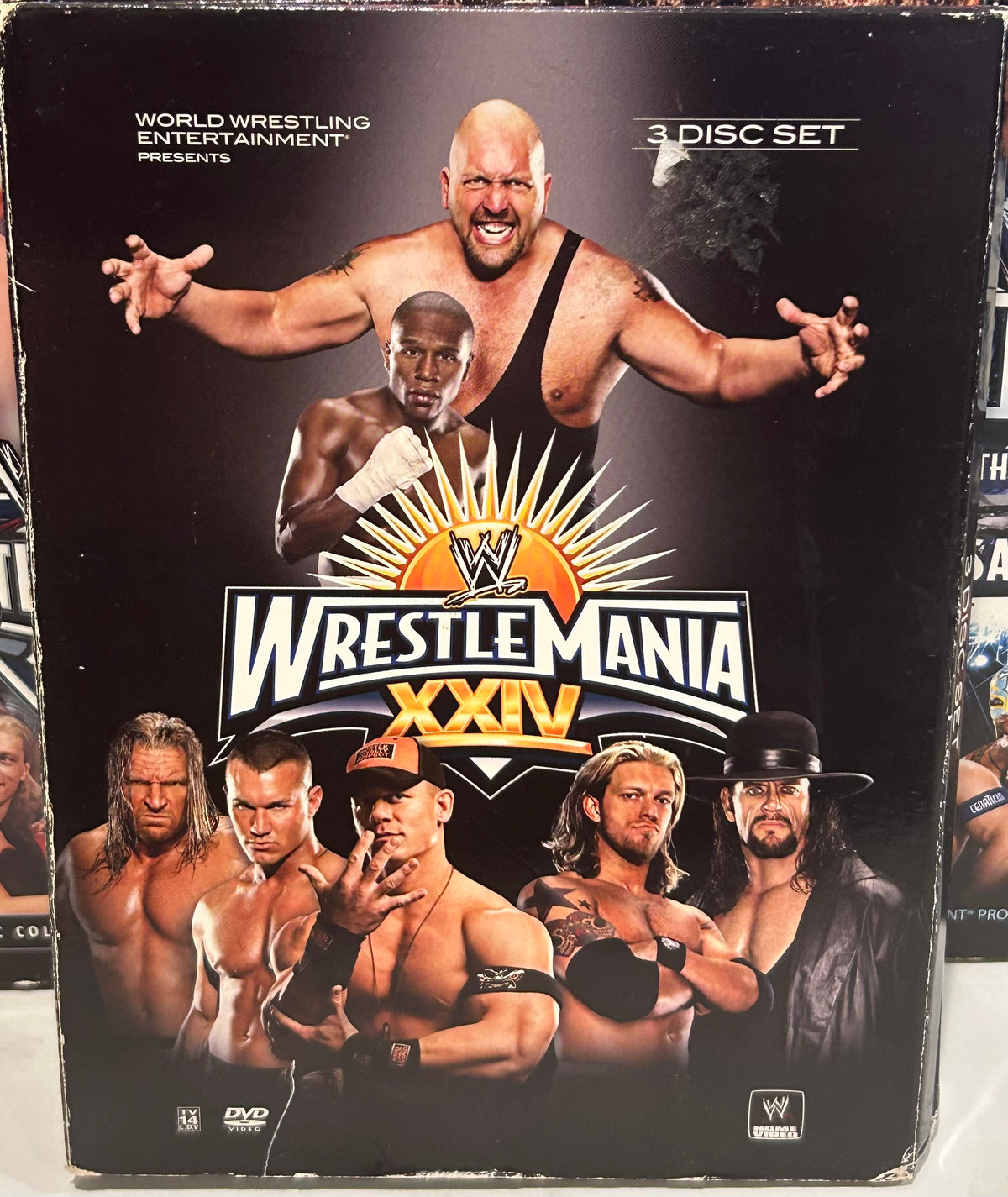 + WWE DVD “Wrestlemania 24  (3-Disc Set includes Hall of Fame Ceremony)