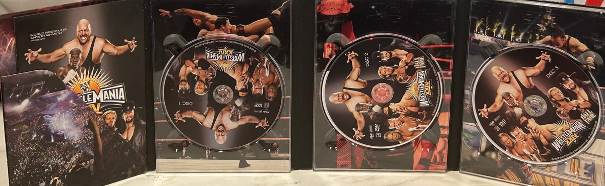 + WWE DVD “Wrestlemania 24  (3-Disc Set includes Hall of Fame Ceremony)