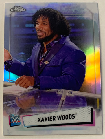 Xavier Woods 2021 WWE Topps Chrome REFRACTOR Card!!!