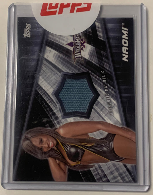 Naomi 2016 WWE Topps Sealed Authentic Wrestlemania 30 Event-Used Mat Relic #/199