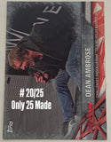 Dean Ambrose 2017 WWE Topps RAW Parallel Card #20/25 (Only 25 Made)!!!