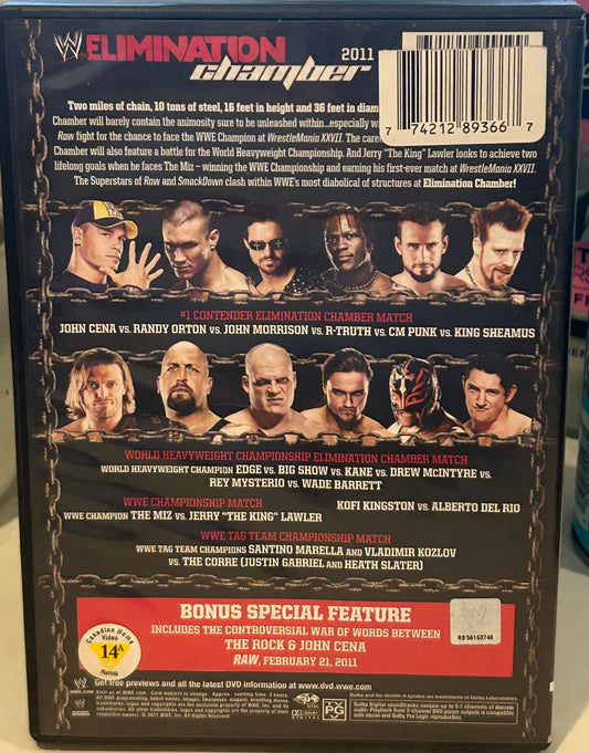 + WWE DVD “Elimination Chamber 2011” (Edge, CM Punk, Cena & so much more)