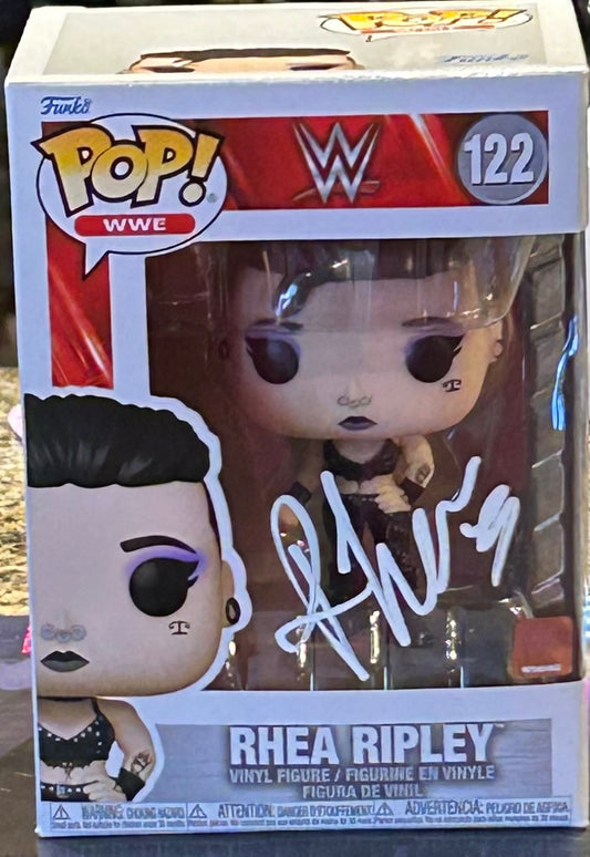 Rhea Ripley SIGNED WWE Funko Pop (Beautiful Signature)