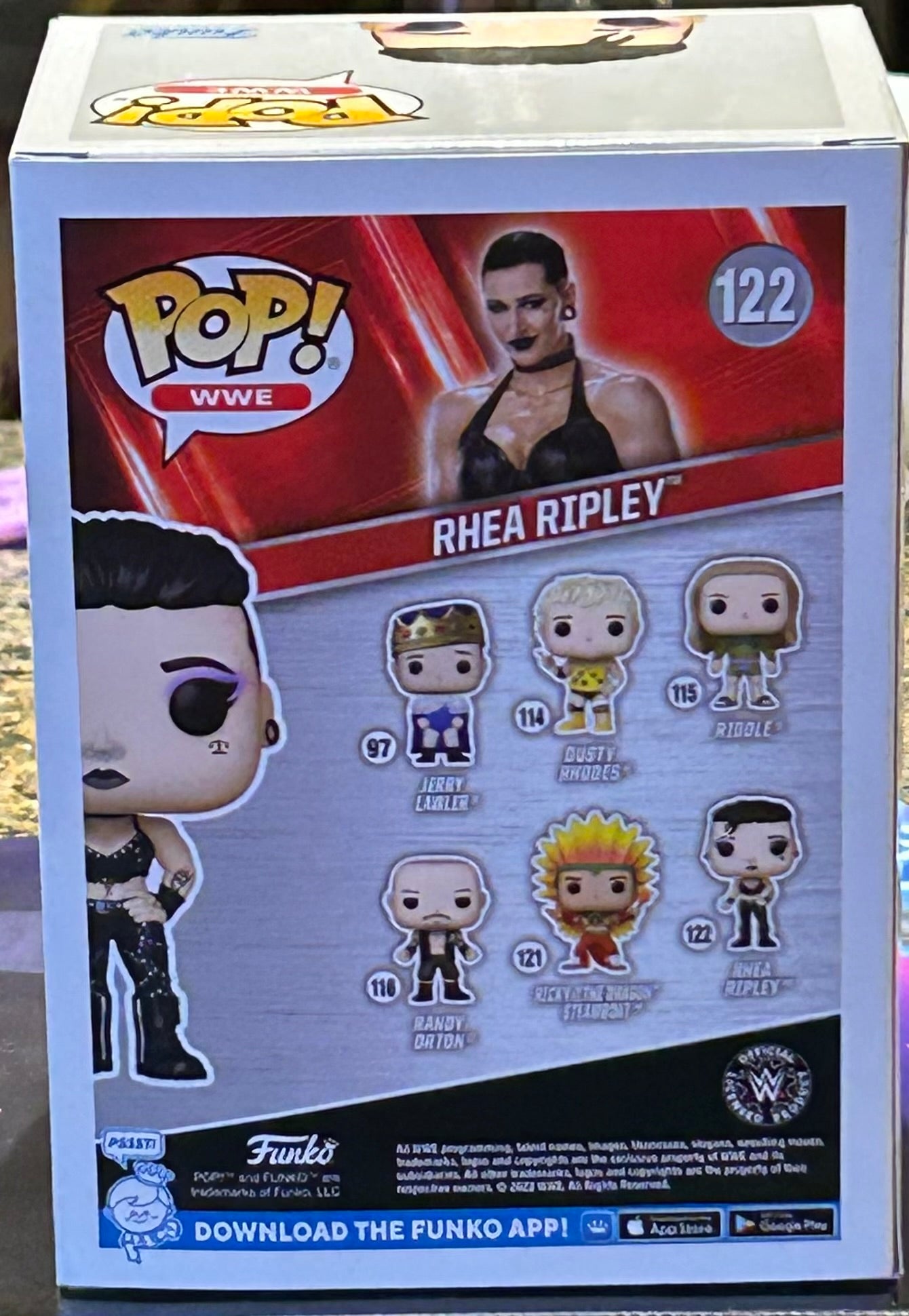 Rhea Ripley SIGNED WWE Funko Pop (Beautiful Signature)