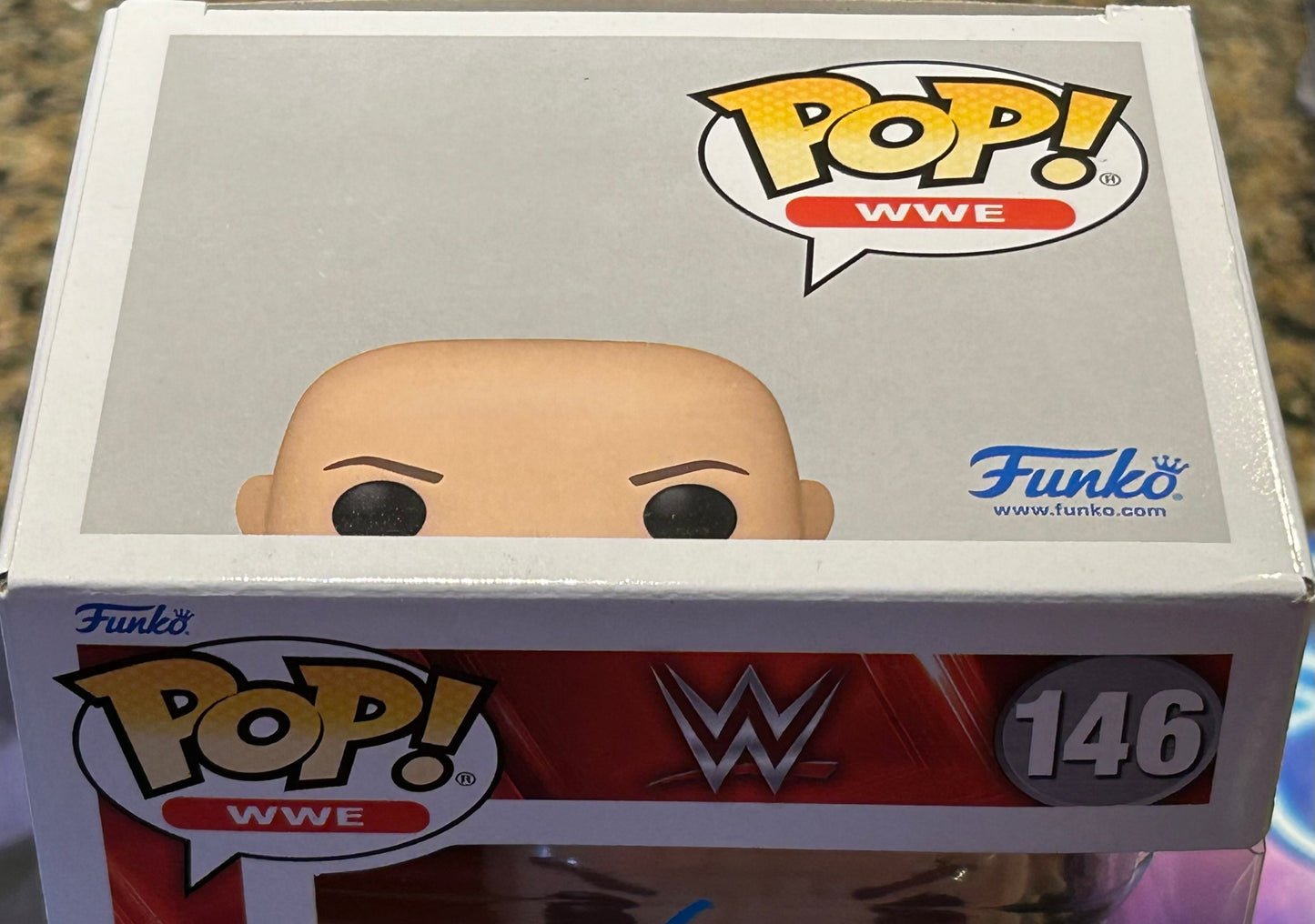 * Kurt Angle Signed WWE Funko Pop (HOF Inscription)