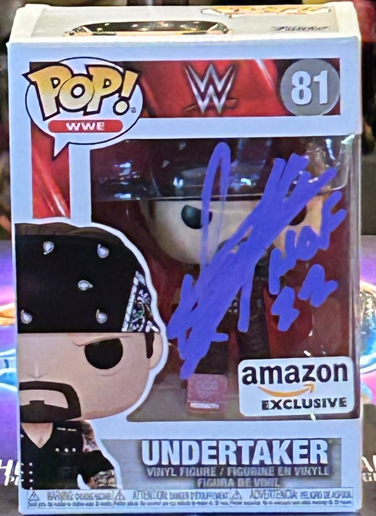 The Undertaker SIGNED WWE Exclusive Funko Pop (Amazing Signature)