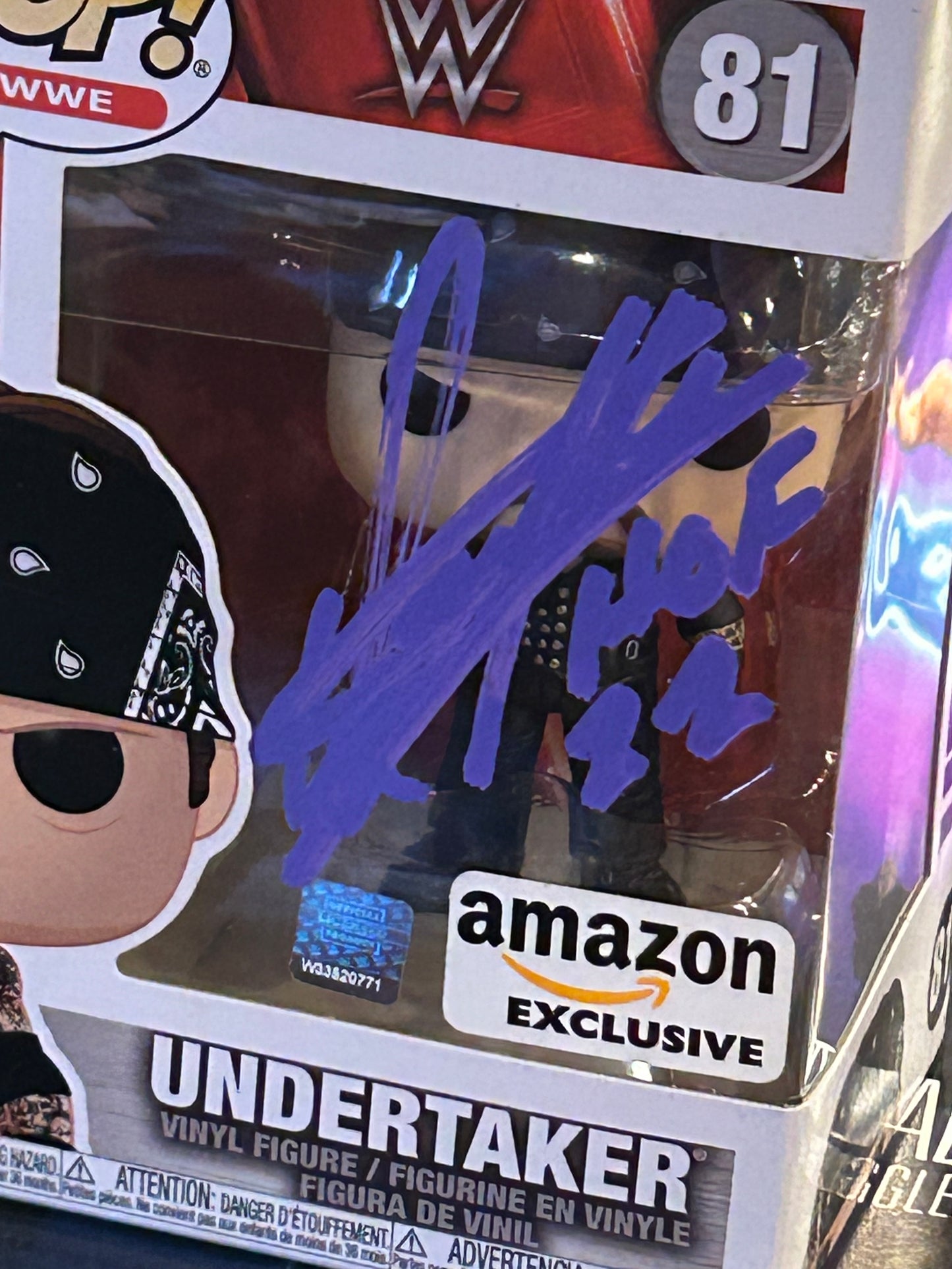 The Undertaker SIGNED WWE Exclusive Funko Pop (Amazing Signature)