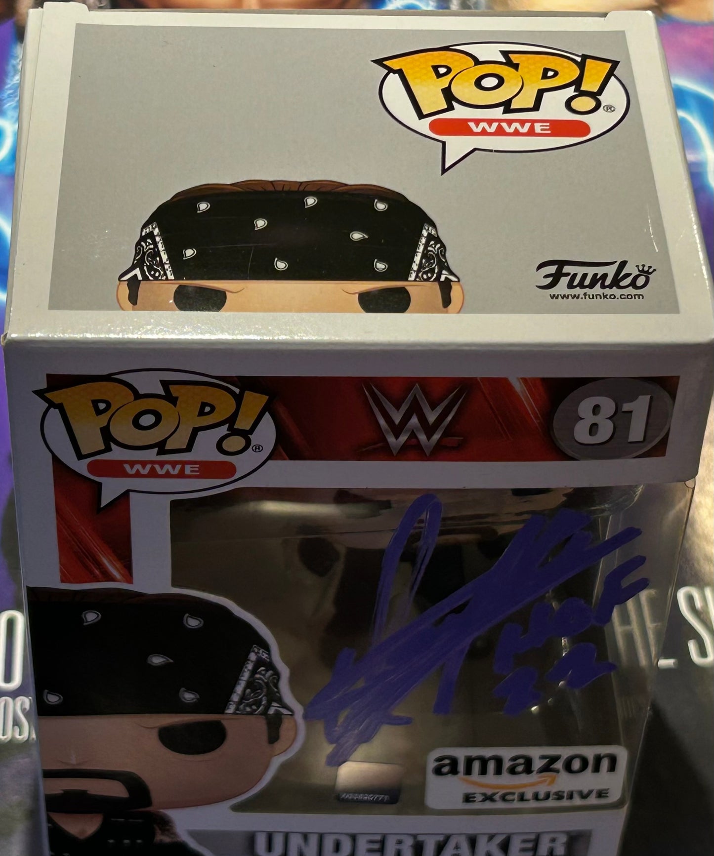 The Undertaker SIGNED WWE Exclusive Funko Pop (Amazing Signature)