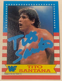 Tito Santana 1987 Topps SIGNED Card (Comes w/COA)!!!