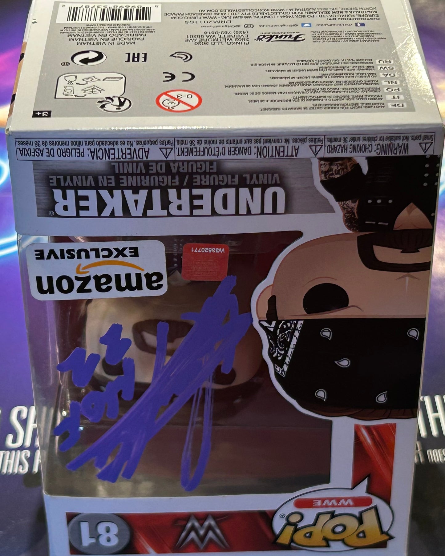 The Undertaker SIGNED WWE Exclusive Funko Pop (Amazing Signature)