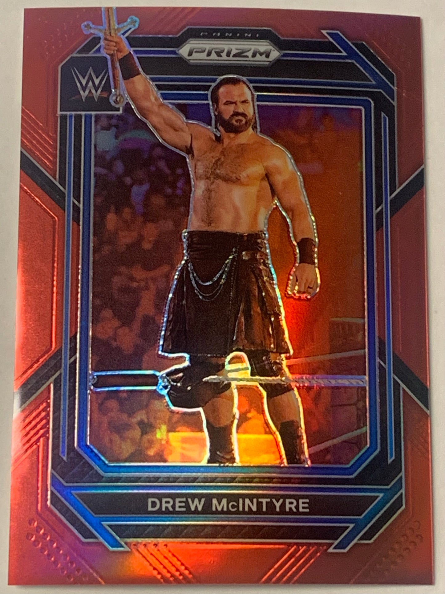 Drew McIntyre 2023 WWE Prizm Red Refractor Card #117/299