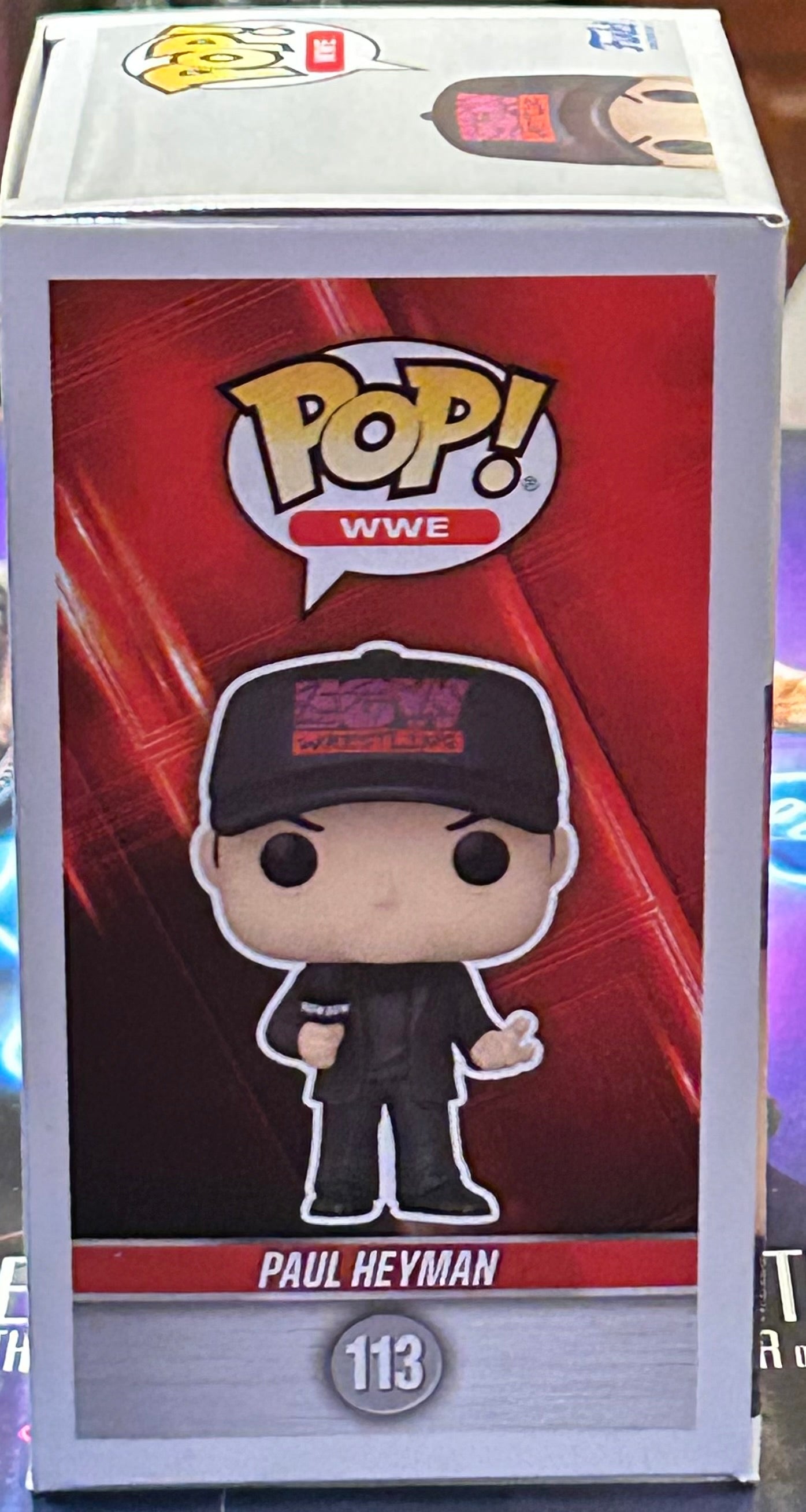 * Paul Heyman SIGNED WWE Exclusive Funko Pop (Great Signature)