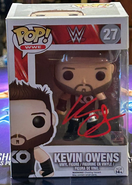 * Kevin Owens SIGNED WWE Funko Pop (JSA Authenticated)