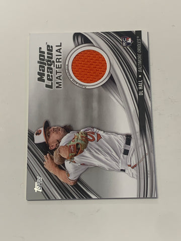 DL Hall 2023 Topps Series 2 Authentic Relic Rookie Card Baltimore Orioles