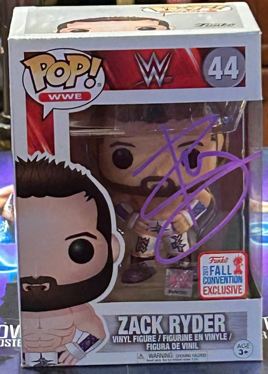 * Zack Ryder SIGNED WWE Exclusive Funko Pop (Comes w/COA)