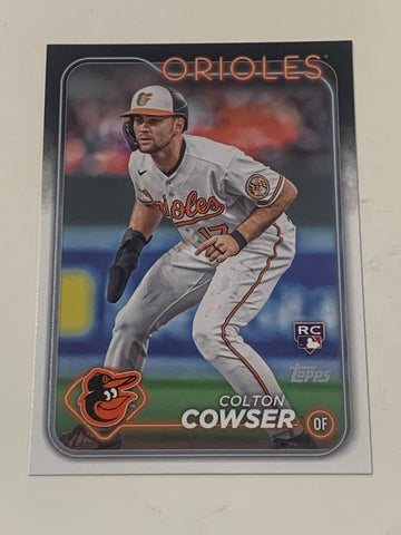 Colton Cowser 2024 Topps ROOKIE Card Baltimore Orioles