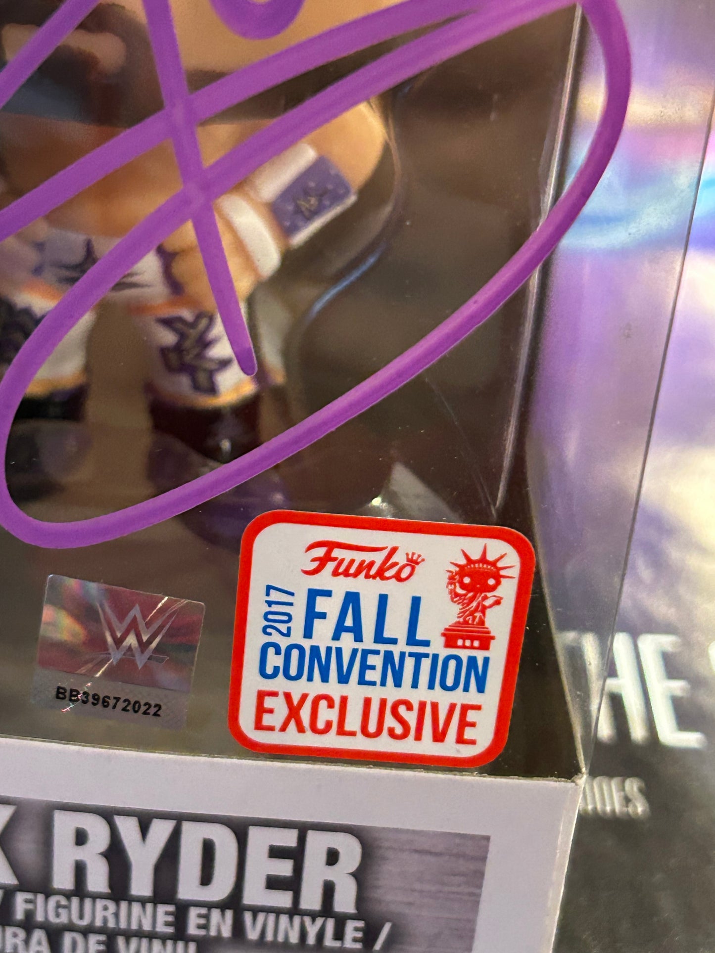 * Zack Ryder SIGNED WWE Exclusive Funko Pop (Comes w/COA)