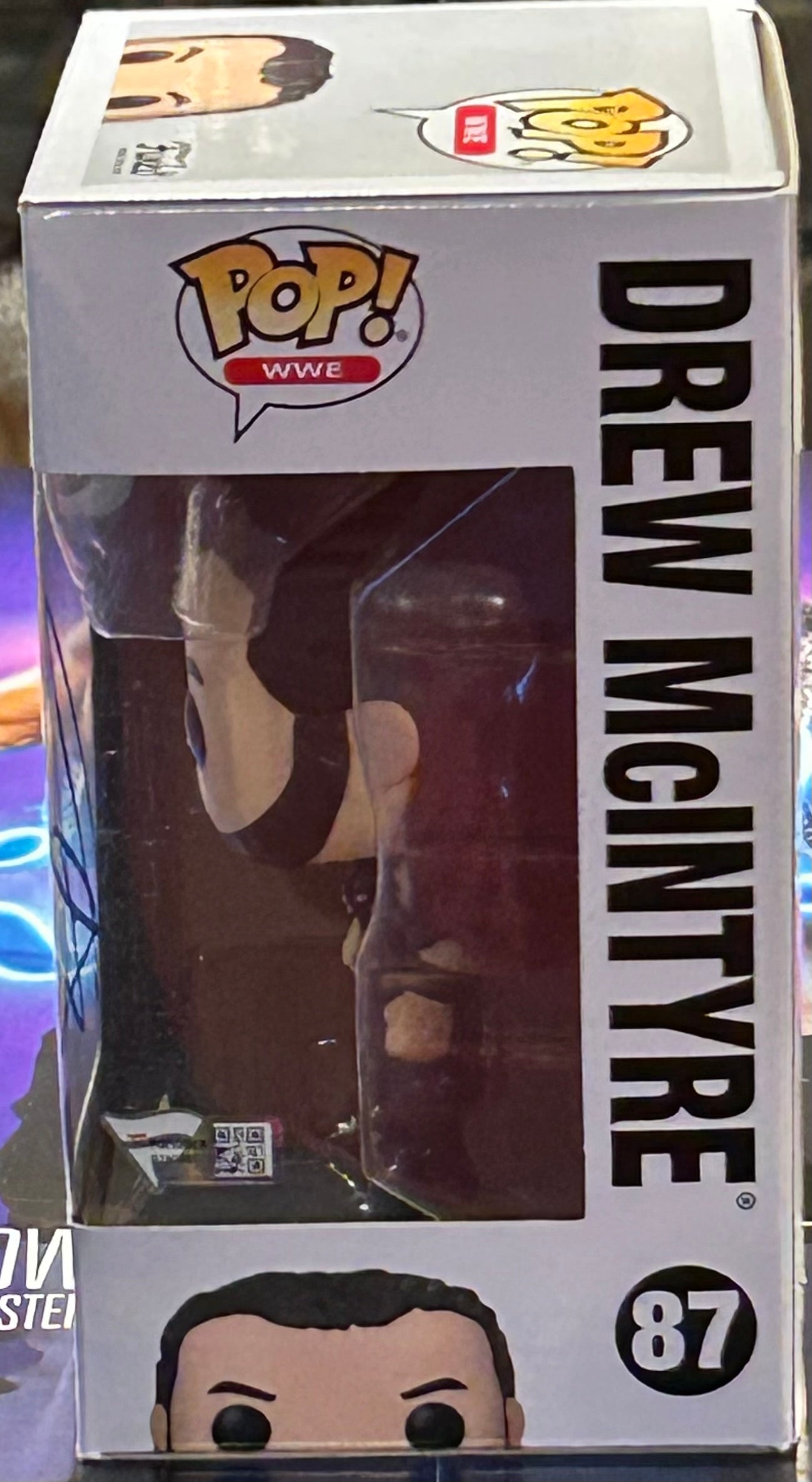 Drew McIntyre SIGNED WWE Funko Pop Fanatics COA