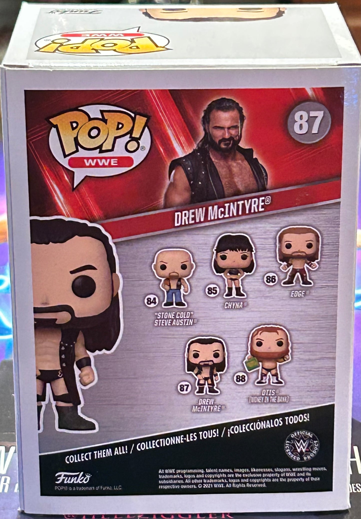 Drew McIntyre SIGNED WWE Funko Pop Fanatics COA
