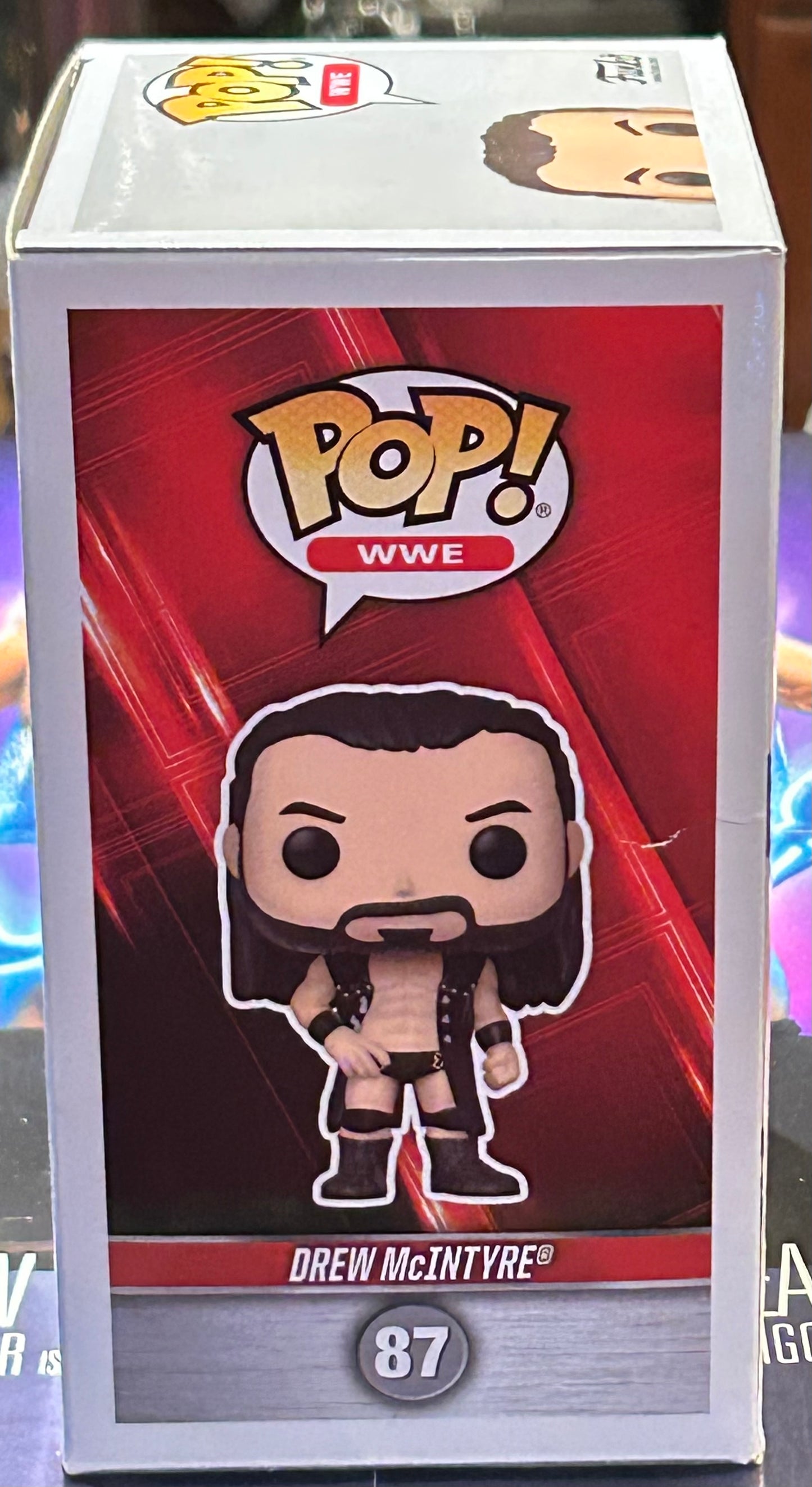 Drew McIntyre SIGNED WWE Funko Pop Fanatics COA