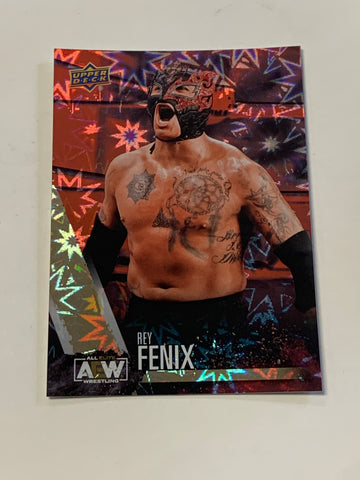 Rey Fenix 2021 AEW Upper Deck Magazine RED PYRO Card