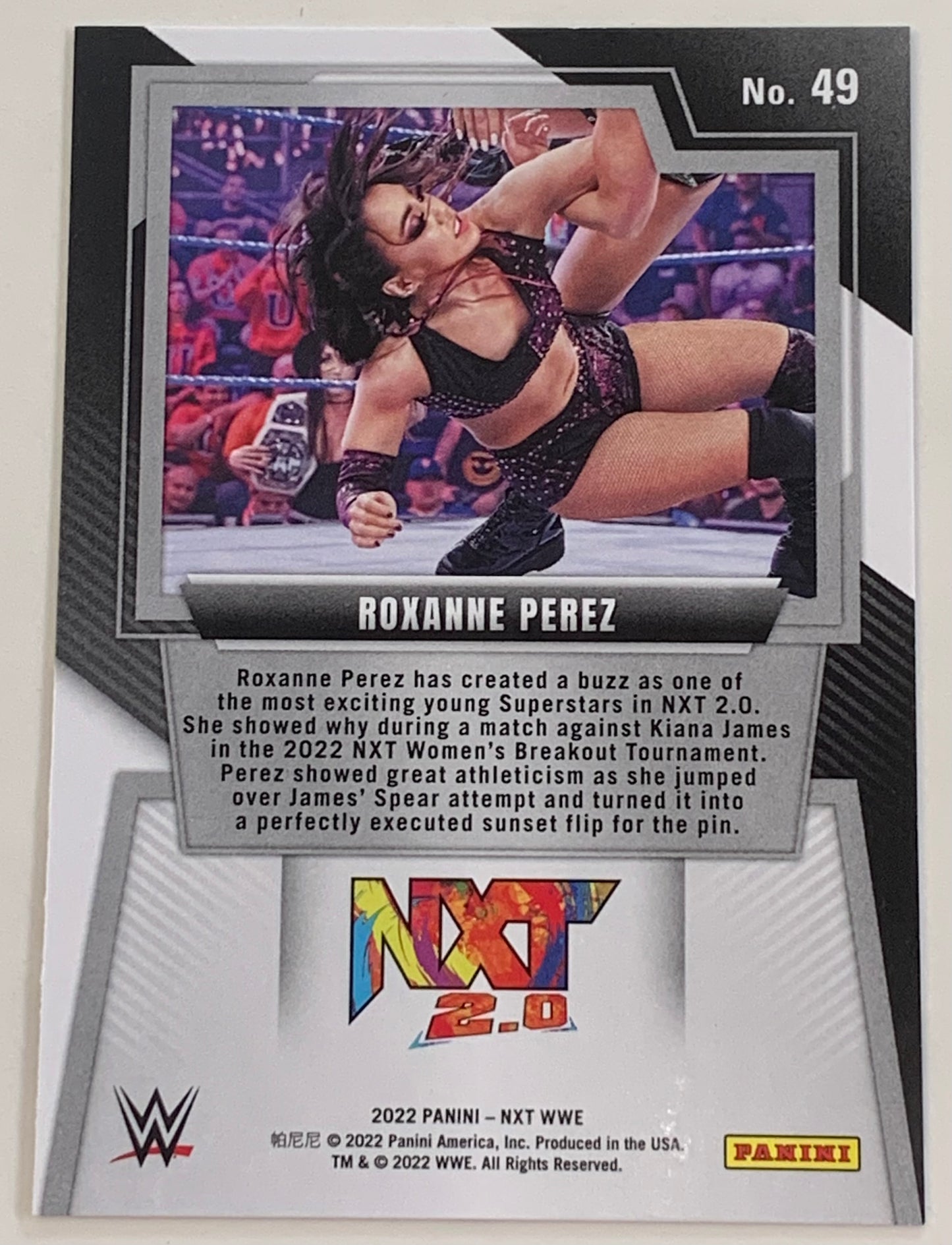 Roxanne Perez 2022 WWE NXT Panini Rookie Card
