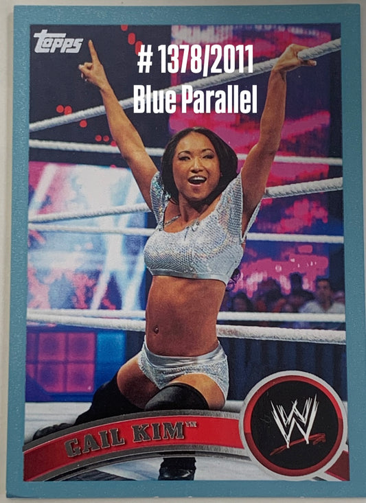 Gail Kim 2011 WWe Topps Blue Parallel Card #1378/2011