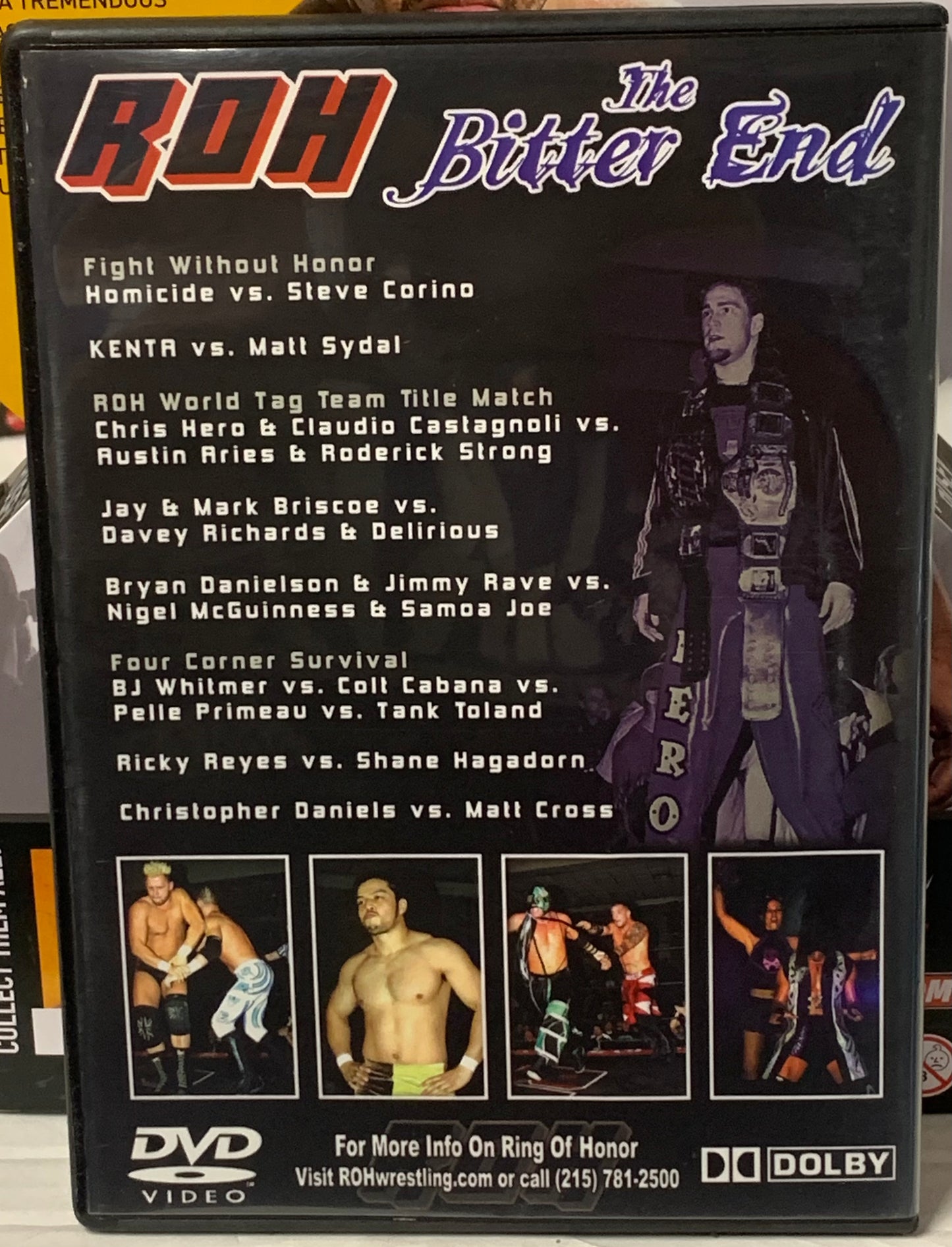 ROH Ring of Honor DVD “The Bitter End” 11/4/06 (Corino, Homicide, KENTA, Danielson & more)!!!