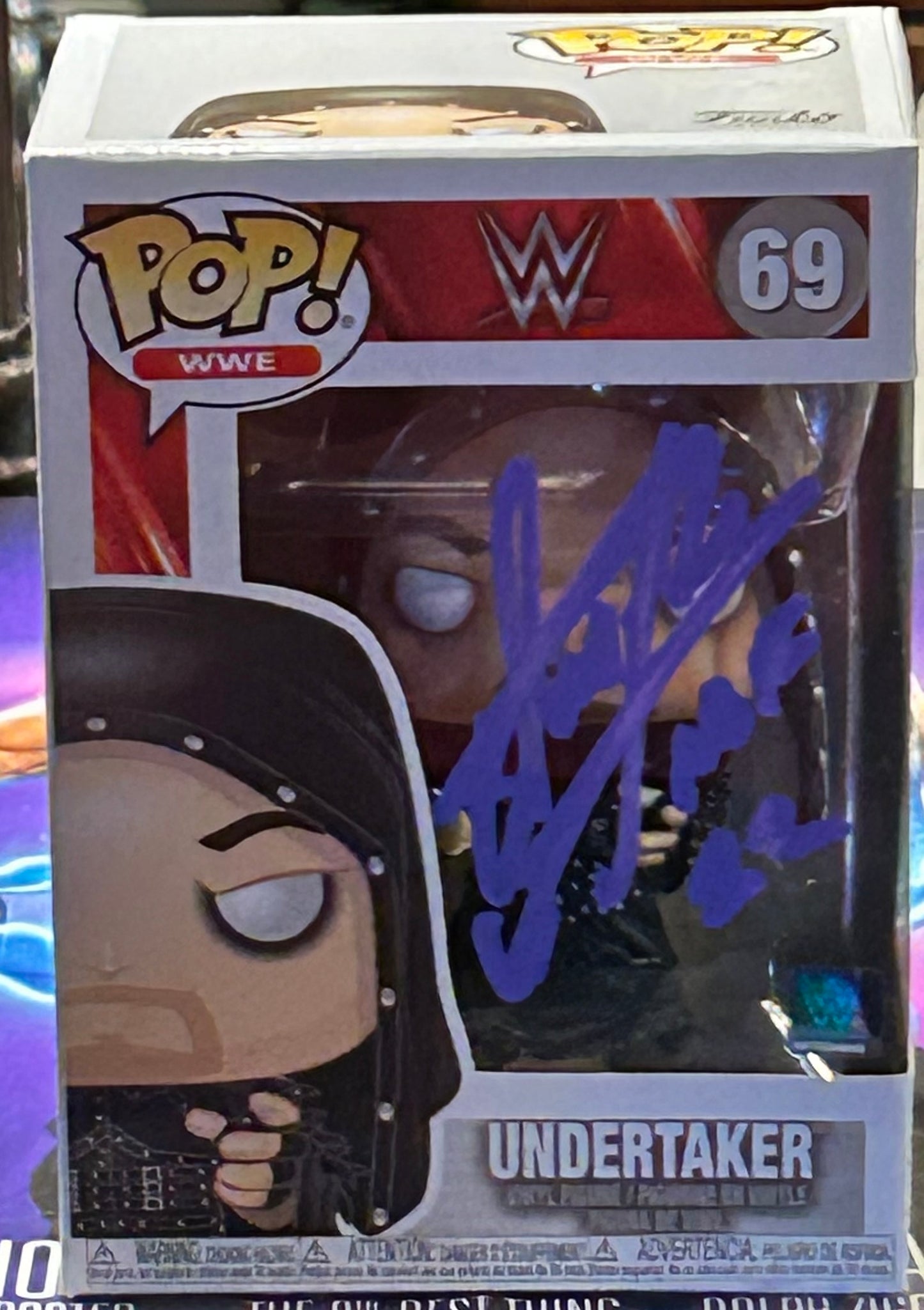 The Undertaker SIGNED WWE Funko Pop (Awesome Signature)