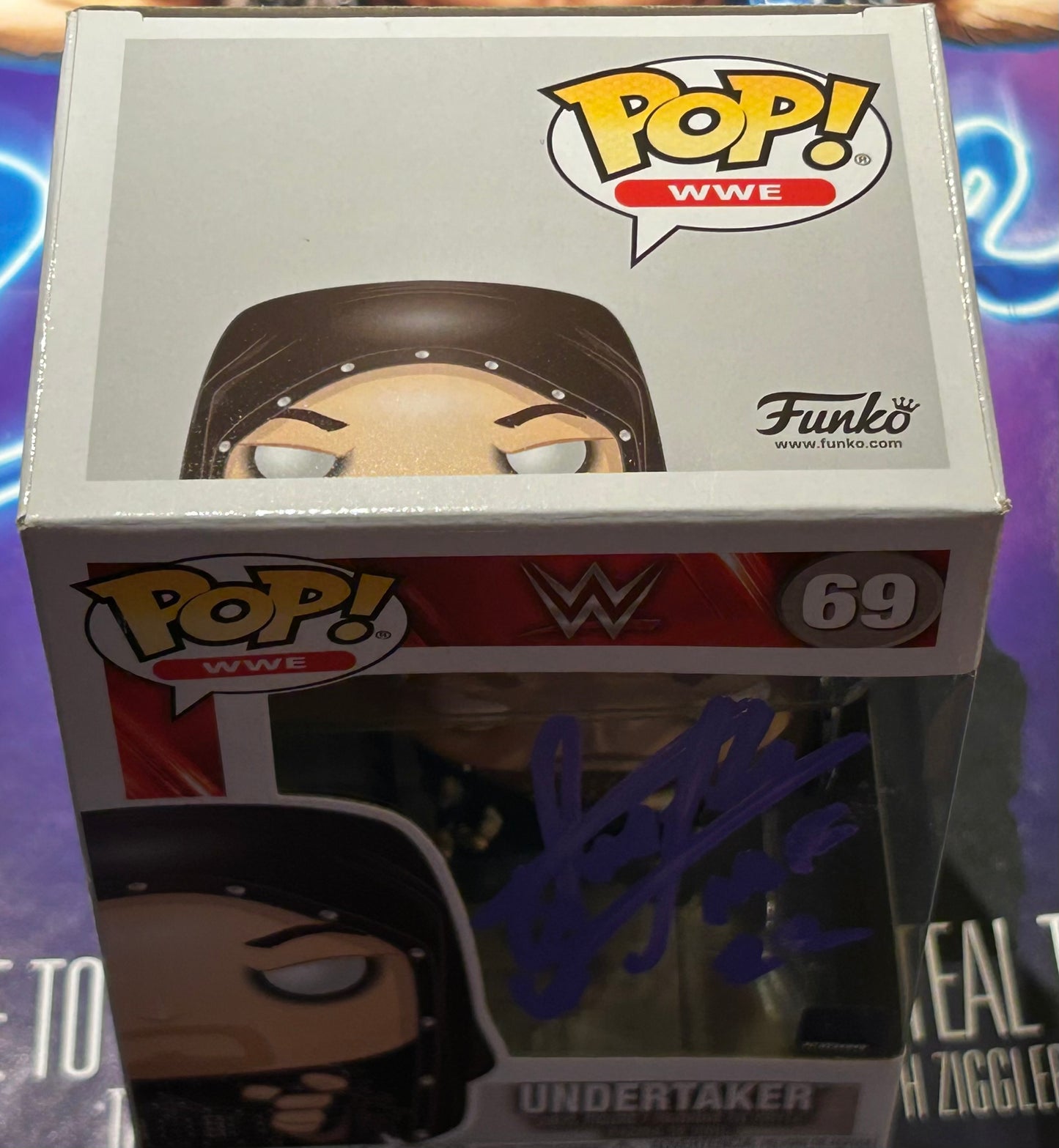 The Undertaker SIGNED WWE Funko Pop (Awesome Signature)