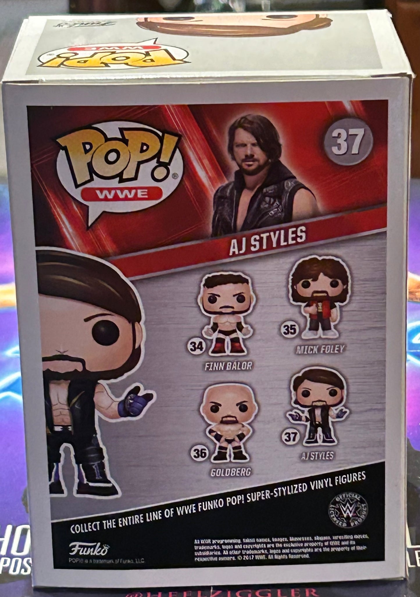 * AJ Styles SIGNED WWE Funko Pop (Comes w/COA)