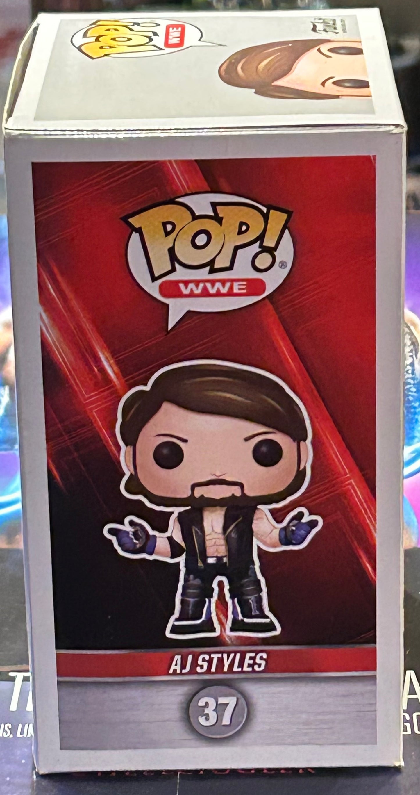* AJ Styles SIGNED WWE Funko Pop (Comes w/COA)