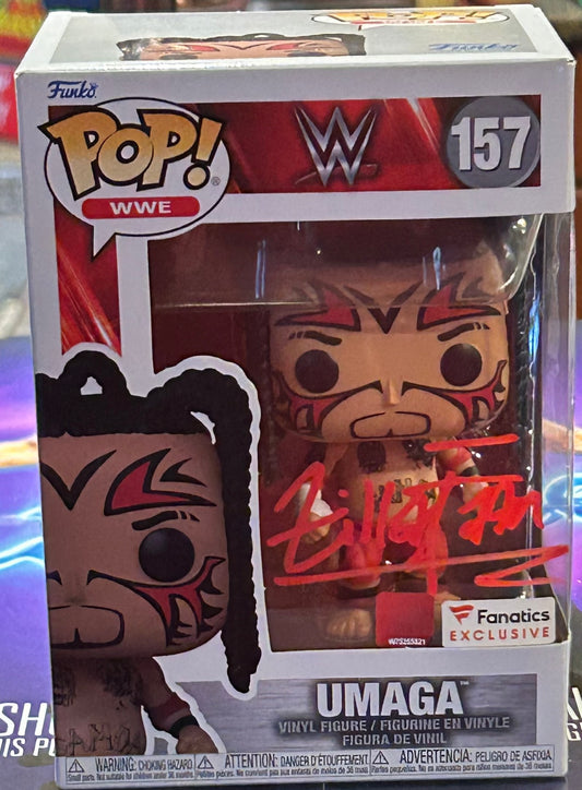 * Zilla Fatu SIGNED WWE Exclusive UMAGA Funko Pop (Comes w/COA)