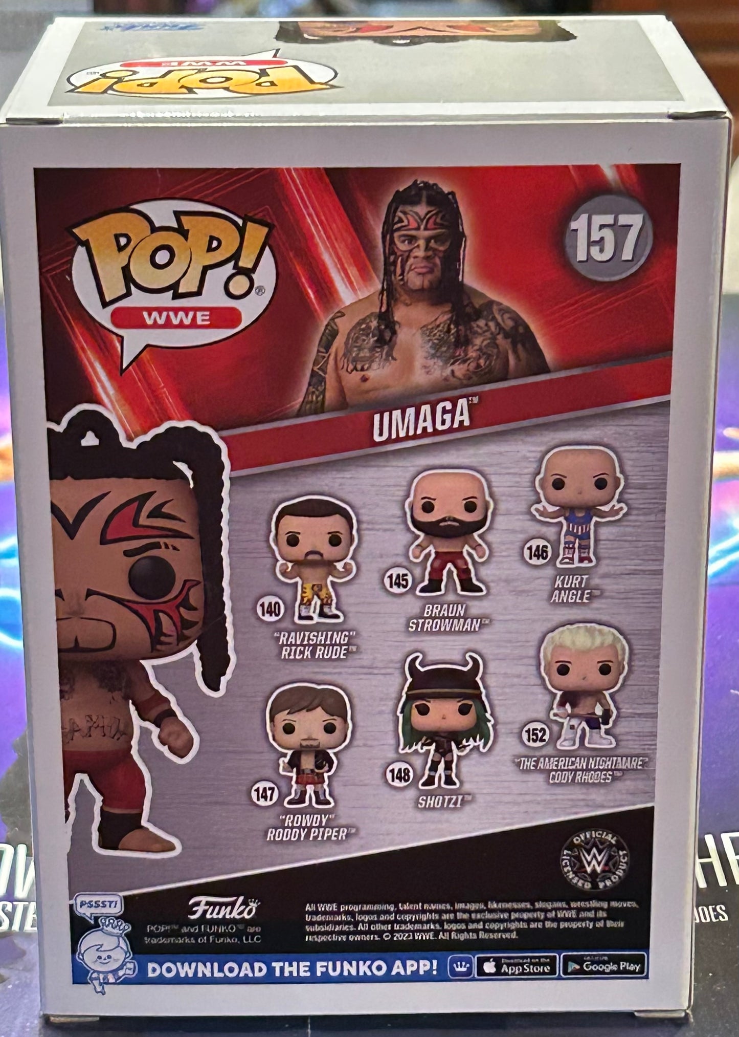 * Zilla Fatu SIGNED WWE Exclusive UMAGA Funko Pop (Comes w/COA)