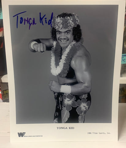 The Tonga Kid Signed 8x10 Classic Photo (Comes w/COA)