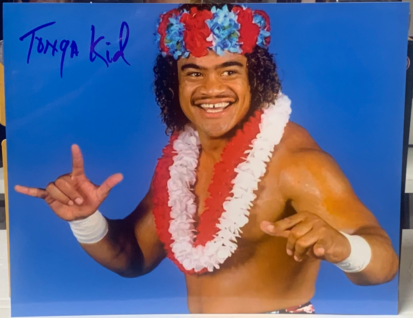 The Tonga Kid Signed 8x10 Color Photo (Comes w/COA)