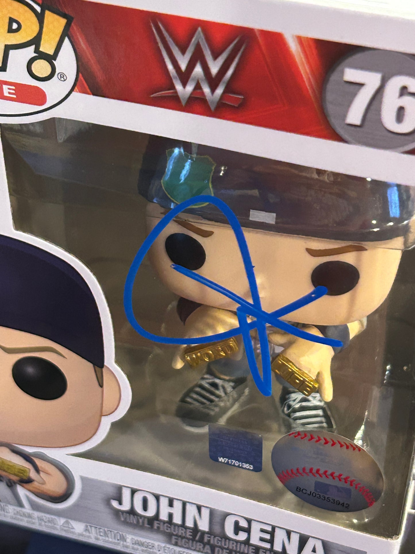 John Cena SIGNED WWE Funko Pop (Amazing Signature)