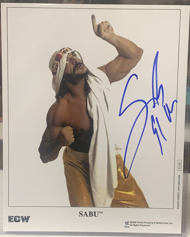 Sabu Signed 8x10 Color Photo ECW WWE (Comes w/COA)