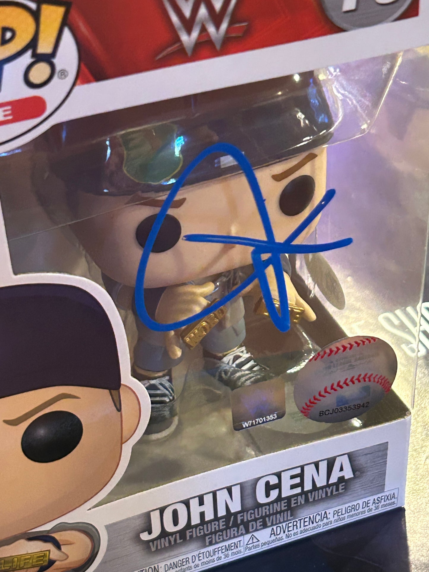 John Cena SIGNED WWE Funko Pop (Amazing Signature)