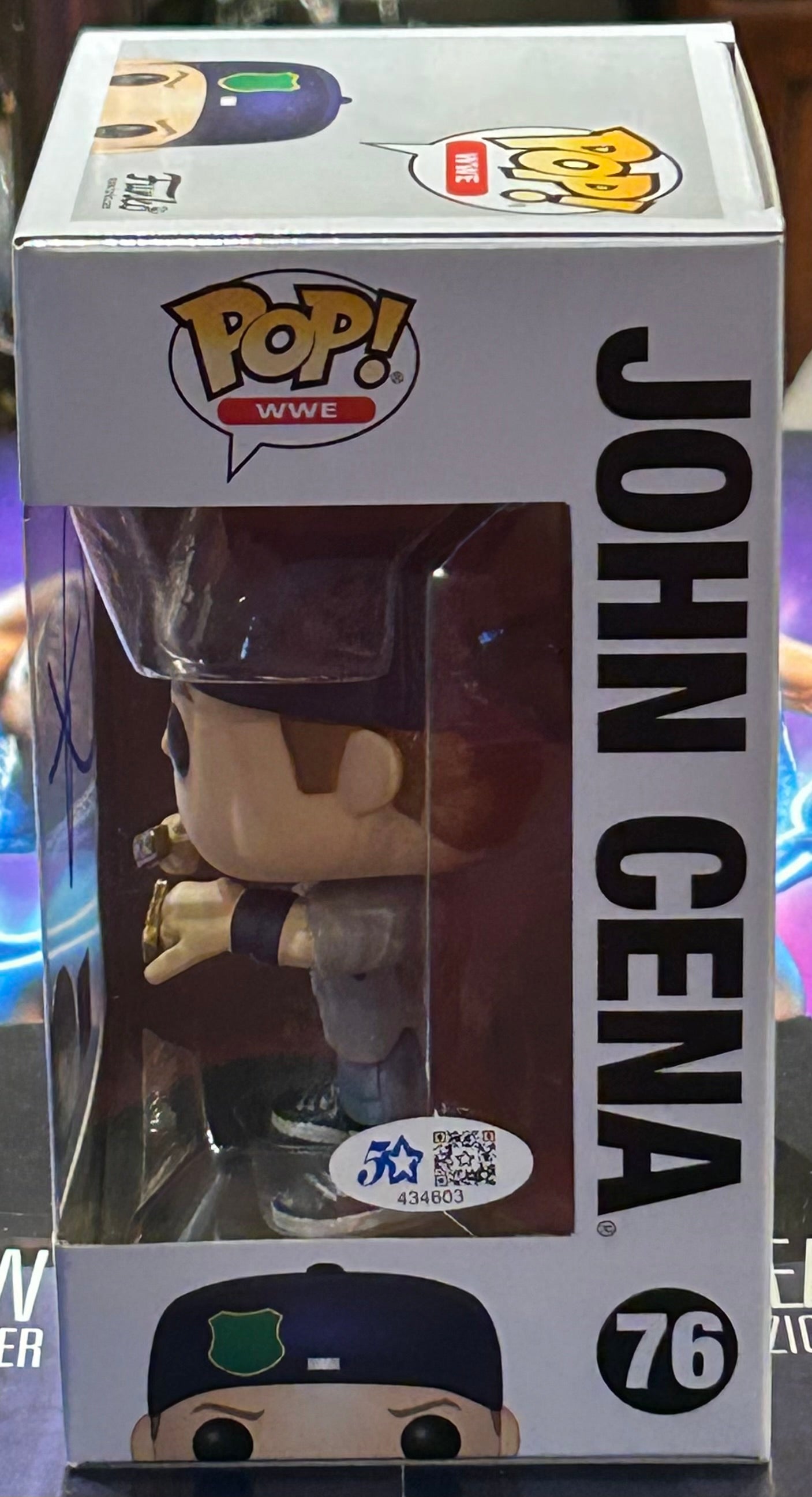 John Cena SIGNED WWE Funko Pop (Amazing Signature)