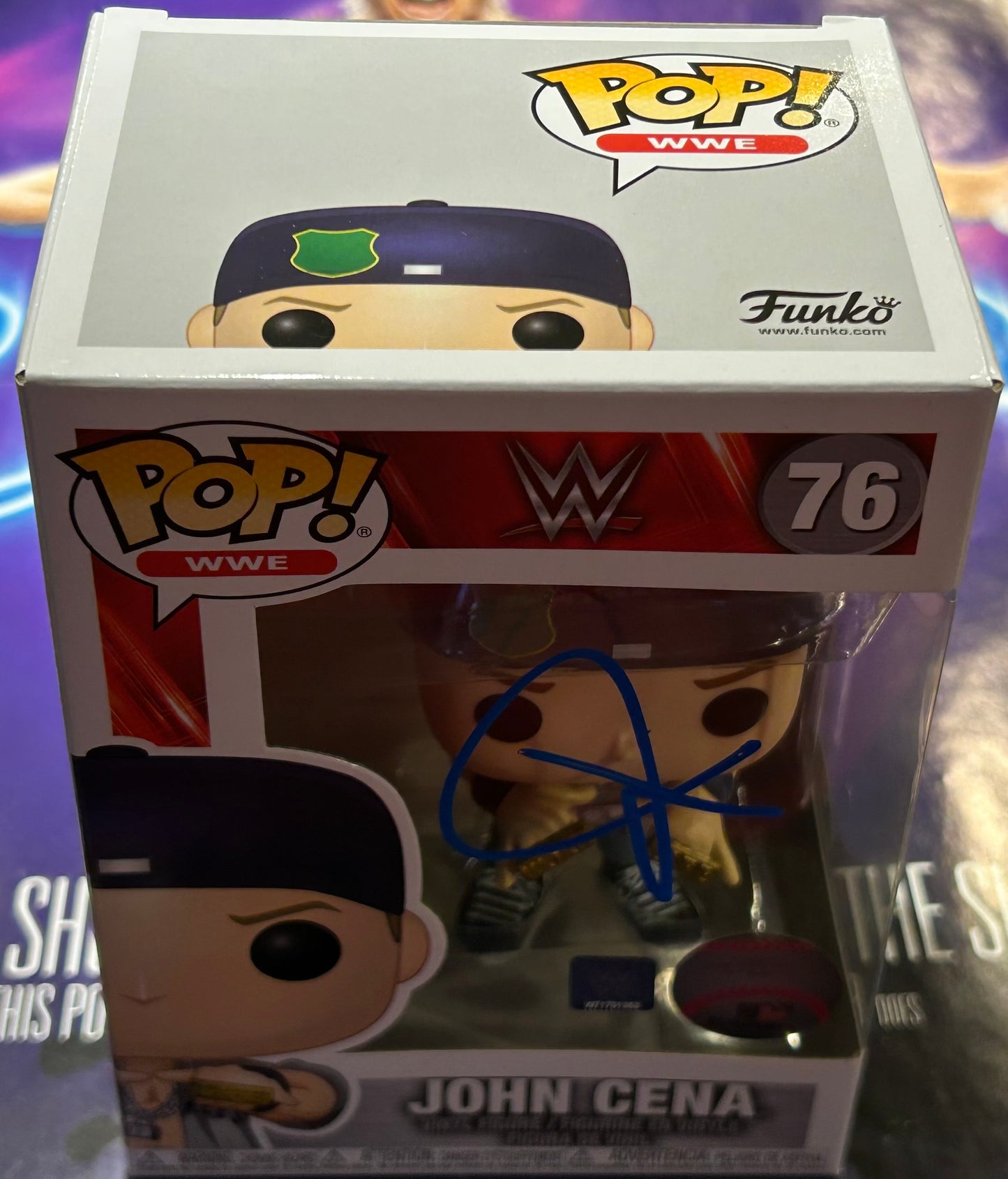 John Cena SIGNED WWE Funko Pop (Amazing Signature)