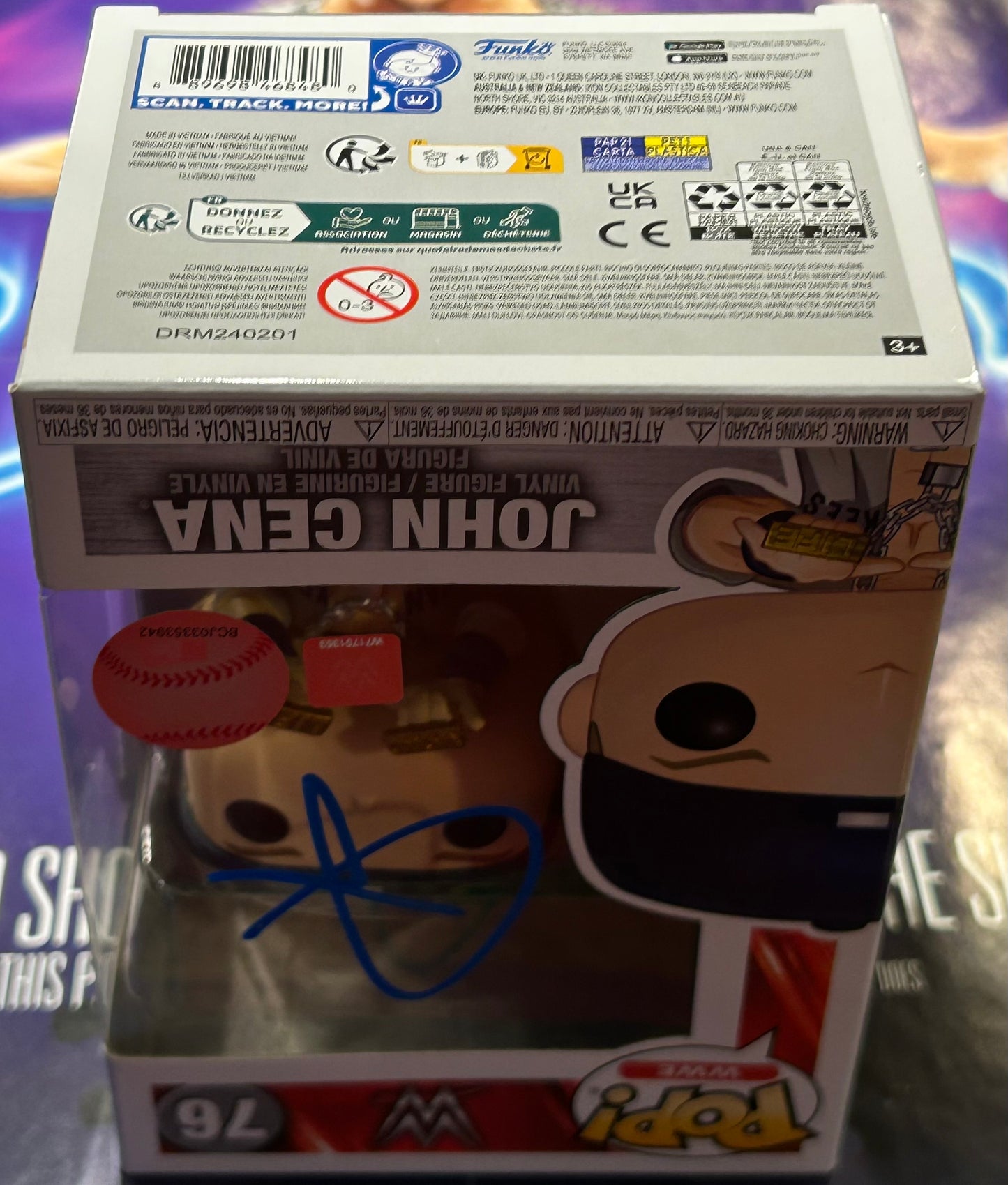 John Cena SIGNED WWE Funko Pop (Amazing Signature)