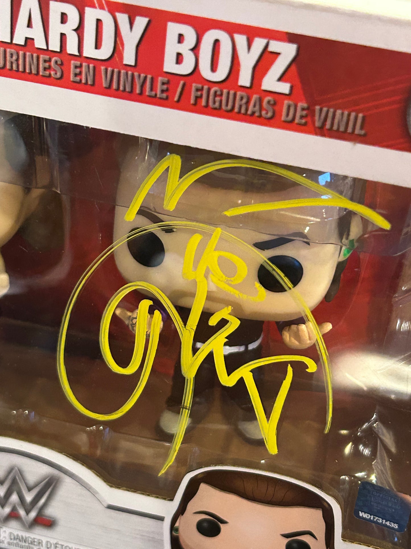 * Hardy Boyz SIGNED WWE Funko Pop (Awesome Piece)